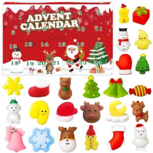 GOAUS Advent Calendar 2023 Boys Girls, Christmas Countdown Calendar of 24 Days, Mini Mochi Xmas Squishy Toys for Kids Teens…