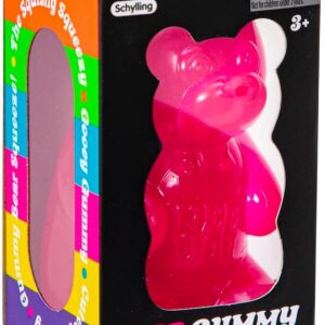 Schylling NeeDoh Gummy Bear - Sensory Fidget Toy with Jelly-Like Filling - 3.5" Tall - Colors May Vary (Pack of 1)