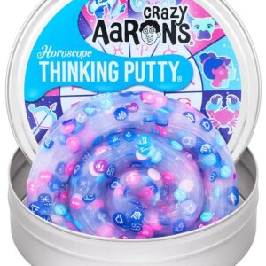 Crazy Aaron's Horoscope Thinking Putty - 4" Tin Thinking Putty - Non-Toxic Sensory Play Putty - Never Dries Out - Creative Toy Fun for Ages 3+