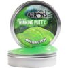 Crazy Aaron's Thinking Putty - Morning Dew Green Liquid Glass Collection - 4 Inch Tin, Never Dries Out