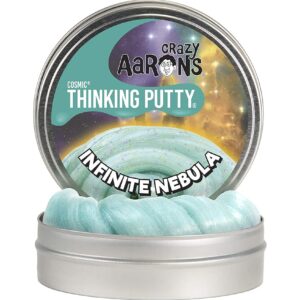 Crazy Aaron's Cosmic Glows® Infinite Nebula Thinking Putty® - 4" Tin Thinking Putty - Non-Toxic Sensory Play Putty - Never Dries Out - Creative Toy for Kids and Adults