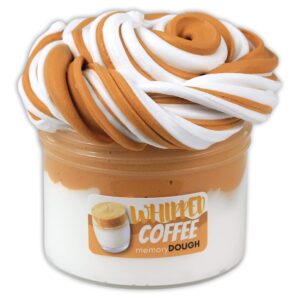 Whipped Coffee Butter Slime (8oz) - memoryDOUGH Slime - Handmade in USA - Dope Slimes