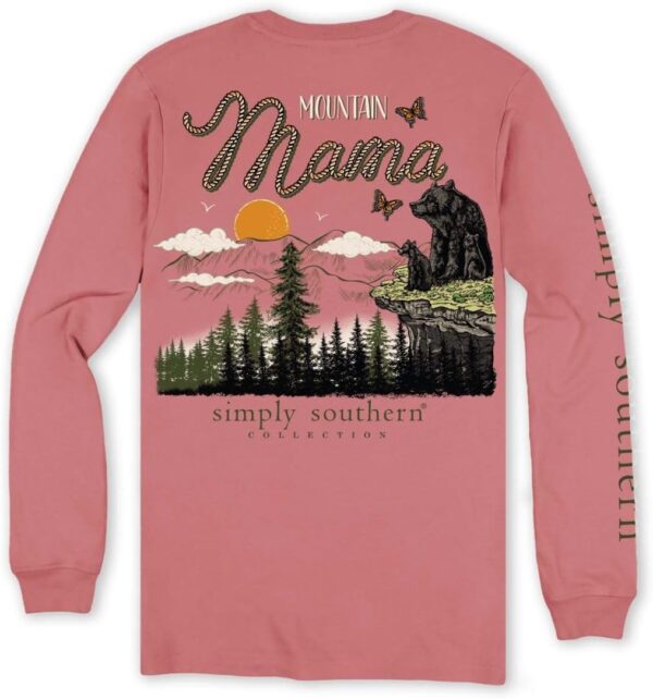 Simply Southern Mountain Mama - Mama Bear - Adult Long Sleeve T-Shirt