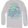 Simply Southern Grow with The Flow - Track Turtle - Adult Women's Long Sleeve T-Shirt